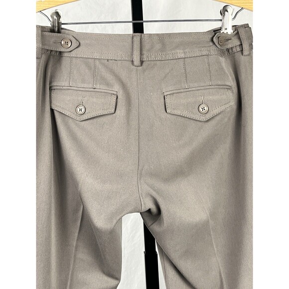 Express Pants Columnist Dress Slacks Boot Cut Brown Pockets‎ Stretch Career 6 R - Picture 1 of 4